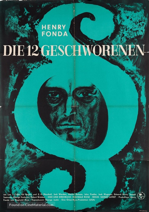 12 Angry Men - German Movie Poster