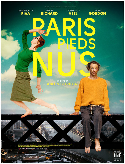 Paris pieds nus - Belgian Movie Poster