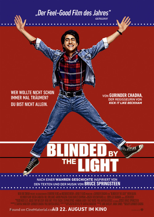 Blinded by the Light - German Movie Poster