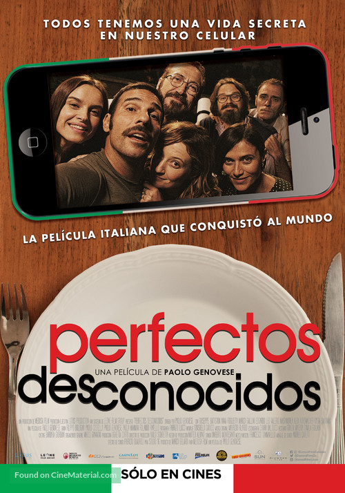 Perfetti sconosciuti - Colombian Movie Poster