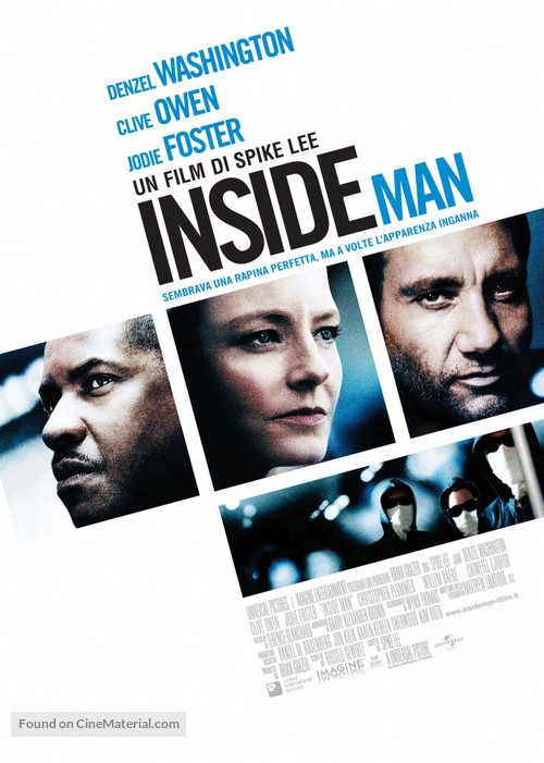 Inside Man - Italian Movie Poster