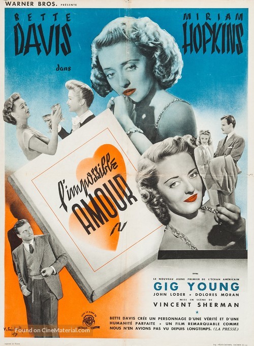 The Old Maid - French Movie Poster