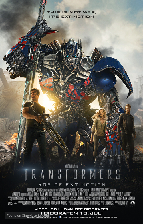 Transformers: Age of Extinction - Danish Movie Poster