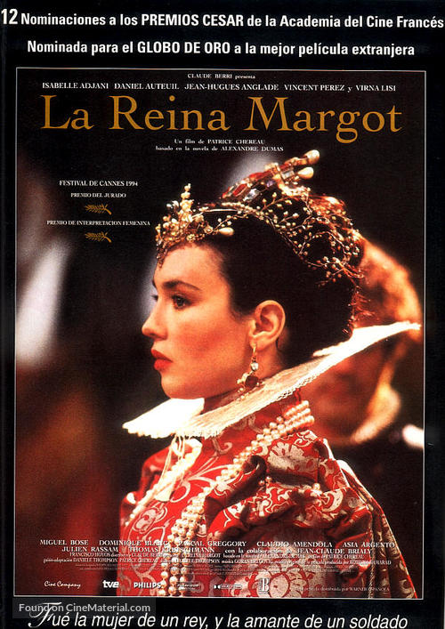 La reine Margot - Spanish Movie Poster