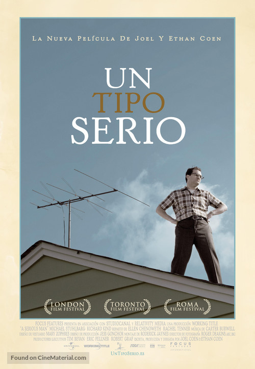 A Serious Man - Spanish Movie Poster