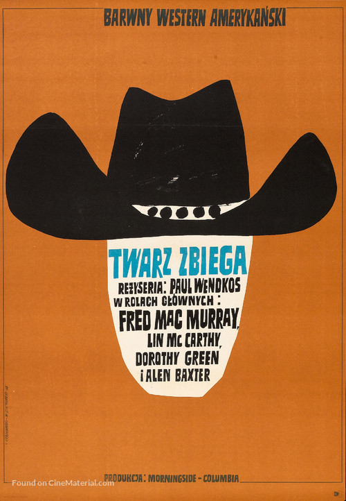 Face of a Fugitive - Polish Movie Poster