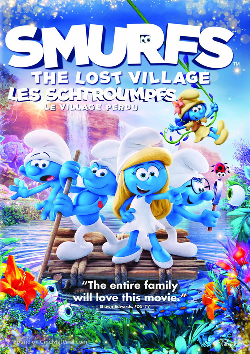 Smurfs: The Lost Village - Canadian DVD movie cover