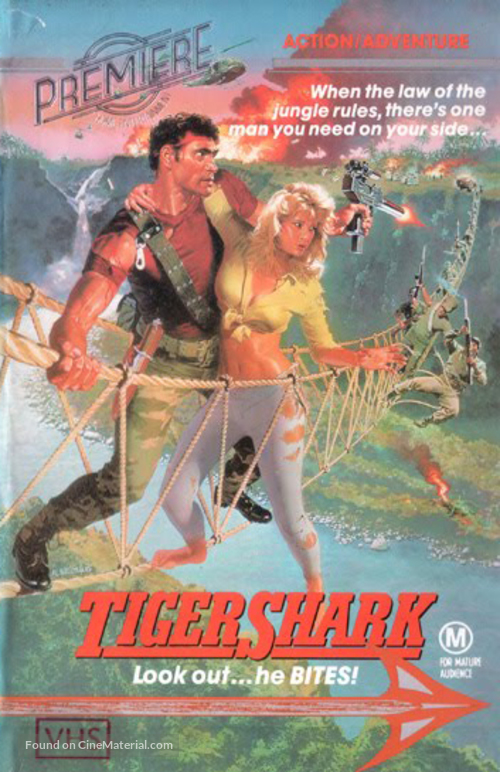 Tigershark - Australian VHS movie cover