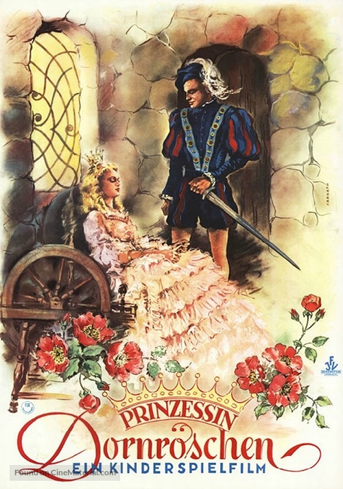 Prinsessa Ruusunen - German Movie Poster