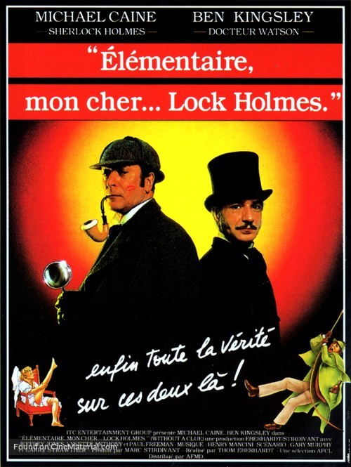 Without a Clue - French Movie Poster