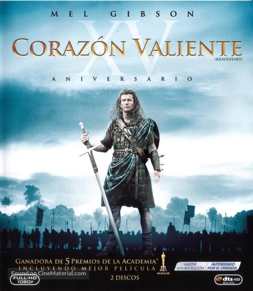 Braveheart - Spanish Blu-Ray movie cover