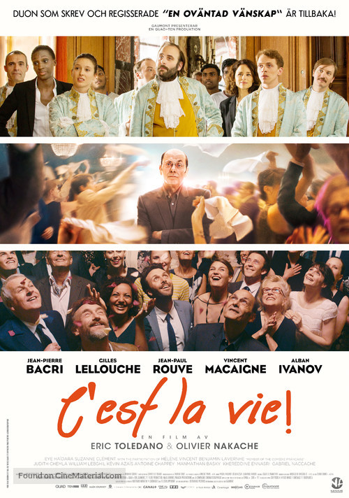 Le sens de la f&ecirc;te - Swedish Movie Poster