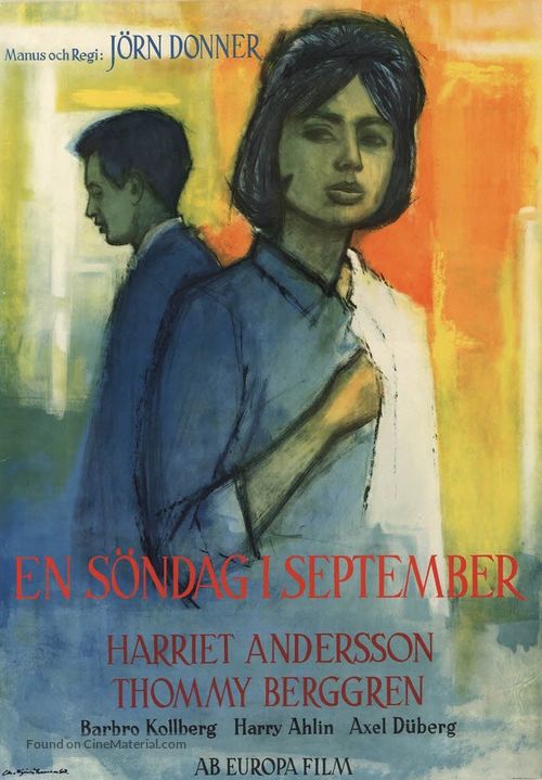 En s&ouml;ndag i september - Swedish Movie Poster