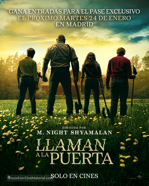 Knock at the Cabin - Spanish Movie Poster