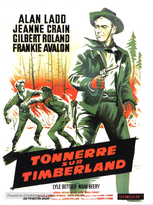 Guns of the Timberland - French Movie Poster