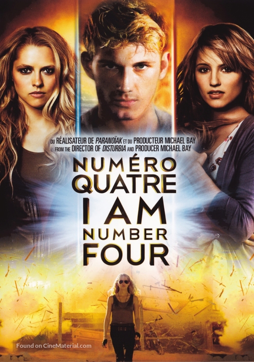 I Am Number Four - Canadian DVD movie cover