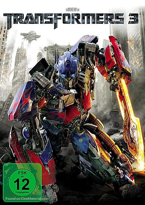 Transformers: Dark of the Moon - German DVD movie cover