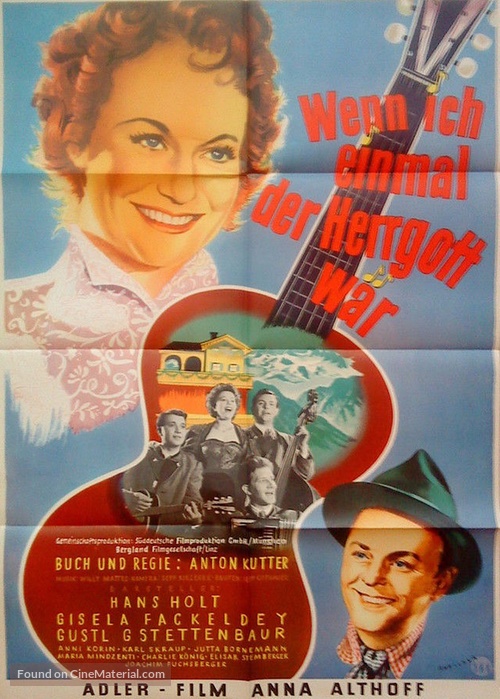 Wenn ich einmal der Herrgott w&auml;r - German Movie Poster