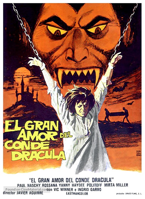 El gran amor del conde Dr&aacute;cula - Spanish Movie Poster