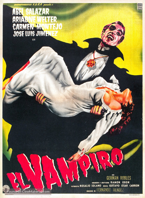 El Vampiro - Mexican Movie Poster