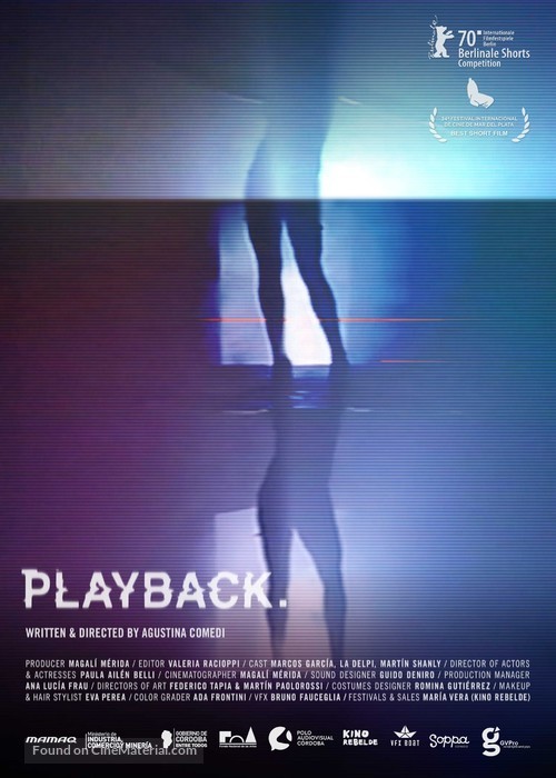 Playback. Ensayo de una despedida - Argentinian Movie Poster