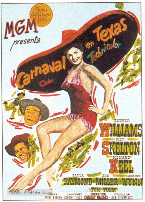 Texas Carnival - Spanish Movie Poster