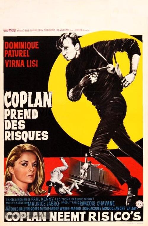 Coplan prend des risques - Belgian Movie Poster