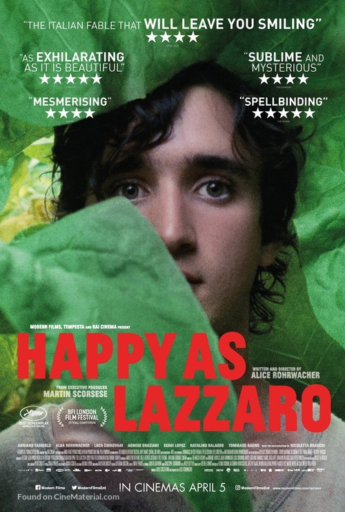 Lazzaro felice - British Movie Poster