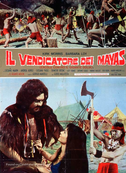 Maciste il vendicatore dei Maya - Italian Movie Poster