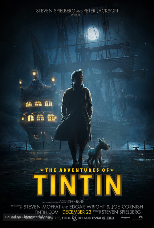 The Adventures of Tintin: The Secret of the Unicorn - Movie Poster
