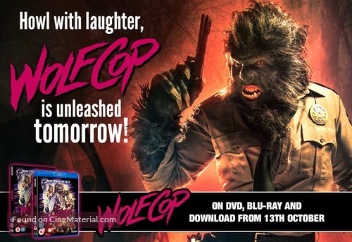 WolfCop - British Video release movie poster