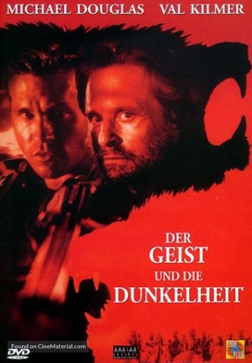 The Ghost And The Darkness - German DVD movie cover