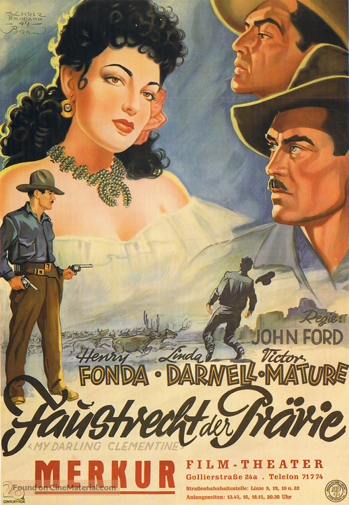 My Darling Clementine - German Movie Poster