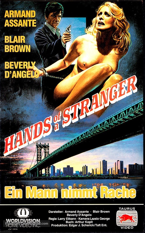 Hands of a Stranger - German VHS movie cover