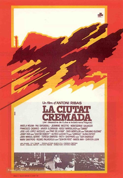 La ciutat cremada - Spanish Movie Poster