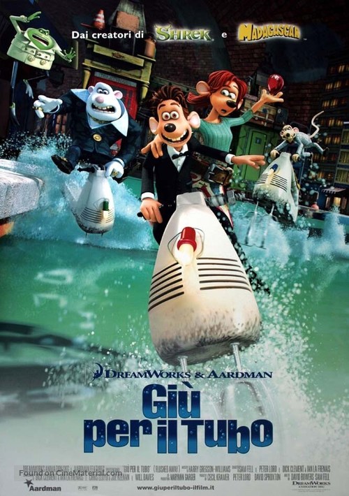 Flushed Away - Italian Movie Poster