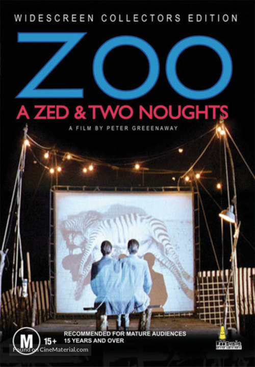 A Zed &amp; Two Noughts - Australian DVD movie cover