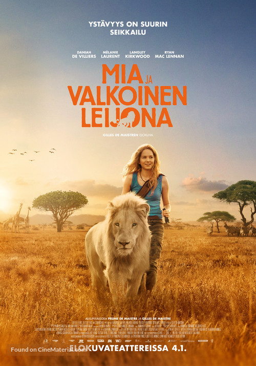 Mia et le lion blanc - Finnish Movie Poster