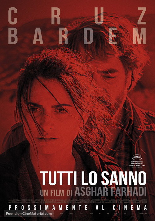 Todos lo saben - Italian Movie Poster