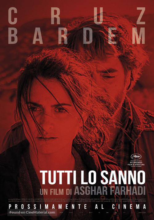 Todos lo saben - Italian Movie Poster