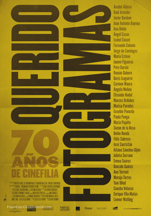 Querido Fotogramas - Spanish Movie Poster