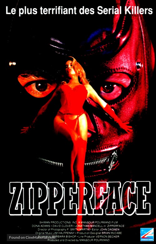 Zipperface - French VHS movie cover