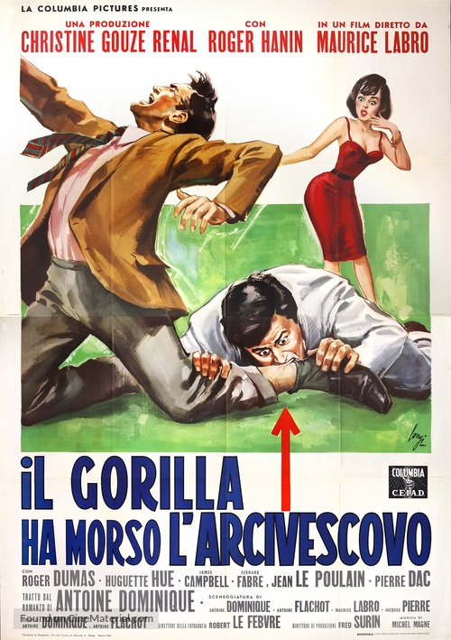 Le gorille a mordu l&#039;archev&ecirc;que - Italian Movie Poster