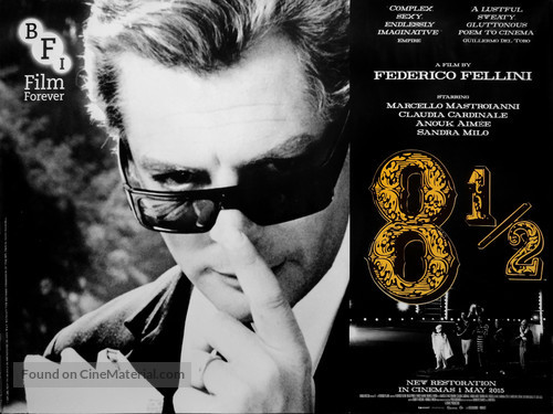 8&frac12; - British Re-release movie poster
