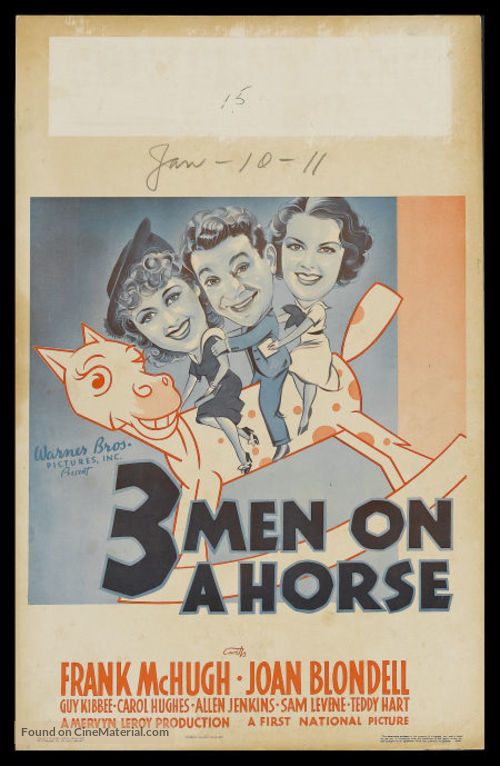 Three Men on a Horse - Movie Poster