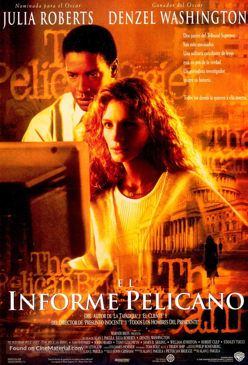 The Pelican Brief - Spanish Movie Poster