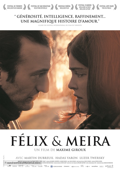 F&eacute;lix et Meira - Swiss Movie Poster