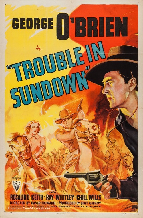 Trouble in Sundown - Re-release movie poster