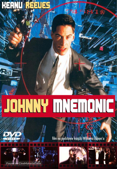 Johnny Mnemonic - Polish DVD movie cover