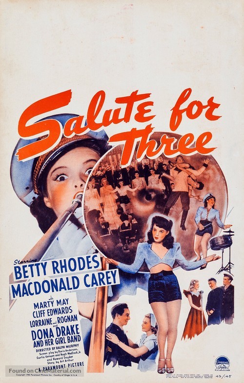 Salute for Three - Movie Poster